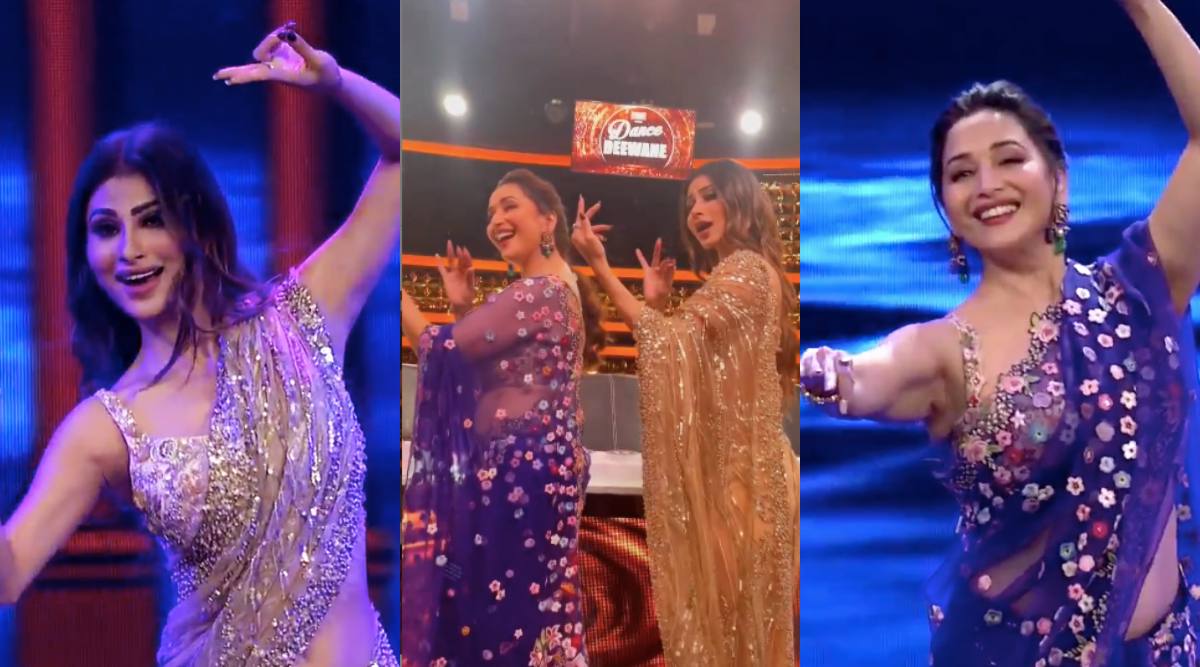 Indian Maduri Xxx - Madhuri Dixit and Mouni Roy's dance on 'Maye Ni Maye' and 'Ghar More  Pardesiya' cannot be missed, watch video | Television News - The Indian  Express