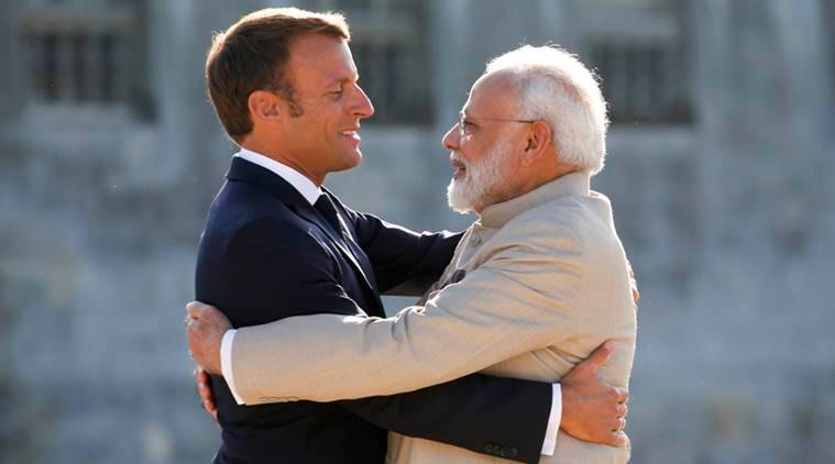 Modi, Macron review bilateral cooperation in Indo-Pacific amid AUKUS row;  France says leaders vow to &#39;act jointly&#39; | India News,The Indian Express