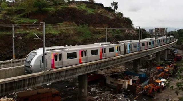 Navi Mumbai metro, CIDCO, Navi Mumbai metro line, Trial run on Navi mumbai metro, Mumbai news, Indian express