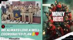 money heist, money heist season 5, mumbai police, mumbai police band, mumbai police honey heist, mumbai police band bella caio, indian express