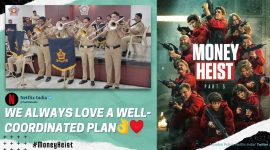 money heist, money heist season 5, mumbai police, mumbai police band, mumbai police honey heist, mumbai police band bella caio, indian express