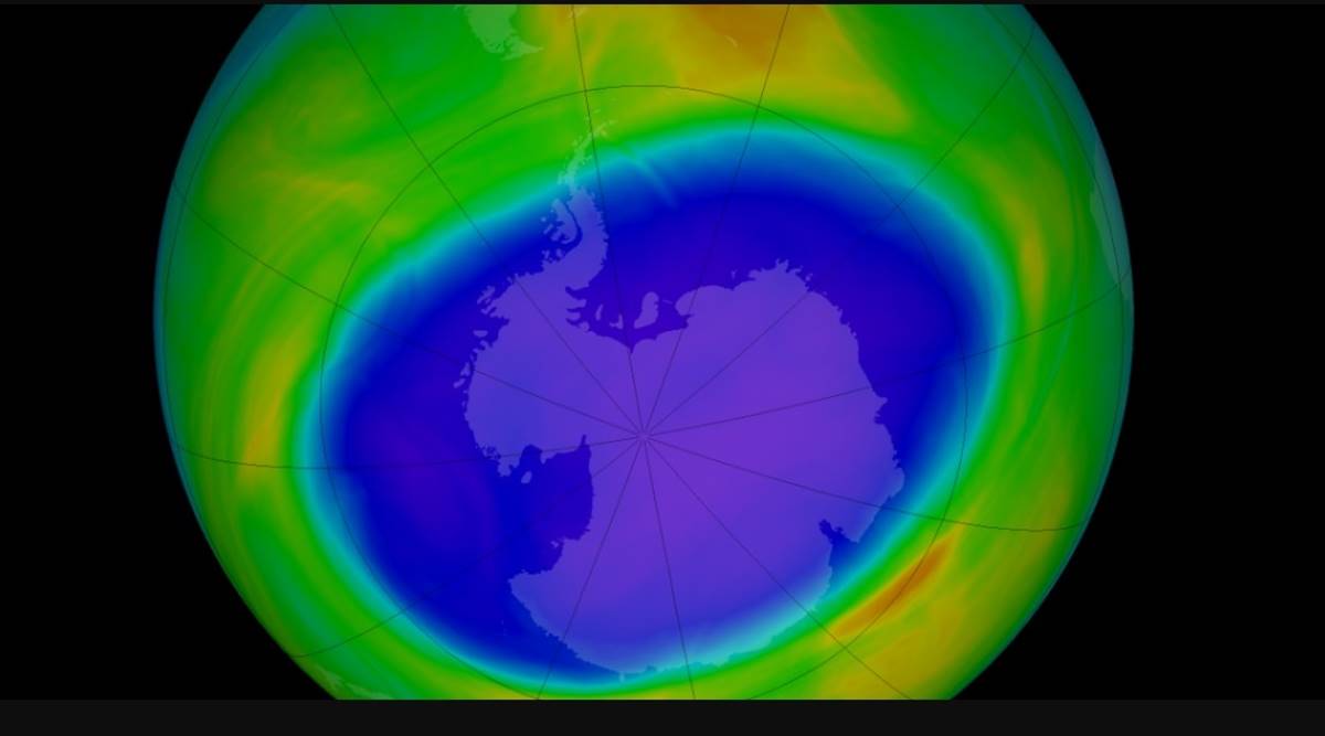 Картинки озоновой дыры над антарктидой