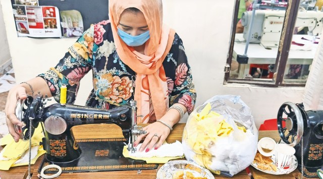 At the workshop in Malviya Nagar. (Photo: Sonal Gupta)