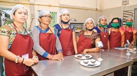 The MP government chose 24 women for the culinary workshop centred on use of local millets kodo, kutki. (Express photo)