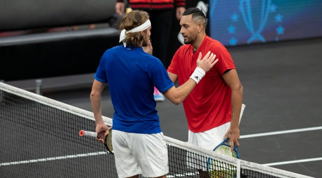 Tsitsipas takes shoe break in Laver Cup win over Kyrgios | Tennis News ...