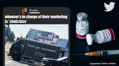 covid vaccination, covid vaccine unique campaign, funeral home dont get vaccinated ad, wilmore funeral home, covid 19 vaccine viral ads, indian express