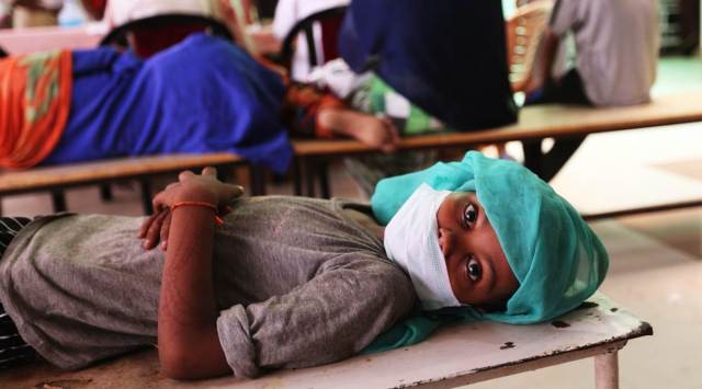 The fever has claimed more than 40 lives in the district, including 32 children. (Express photo by Gajendra Yadav)