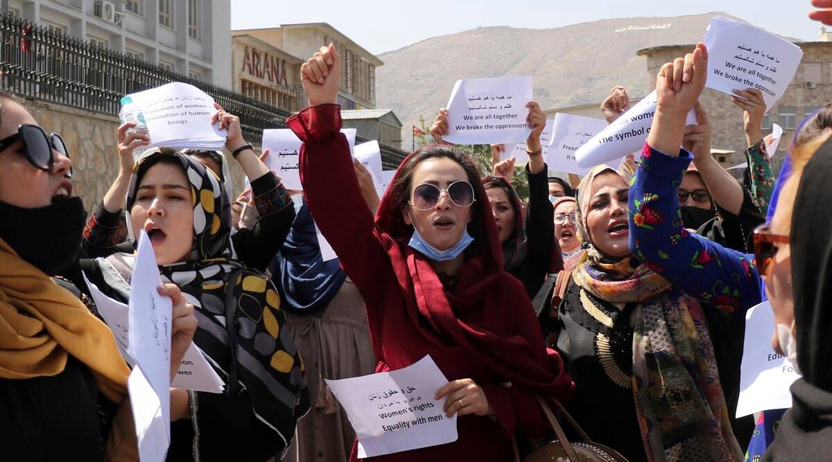 Afghan women demand their rights under Taliban rule | World News - The ...