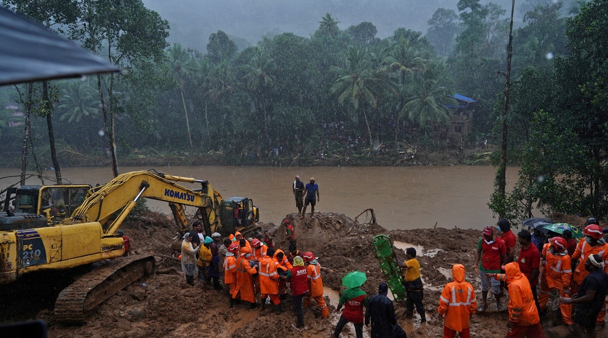 kerala rains, kerala landslides