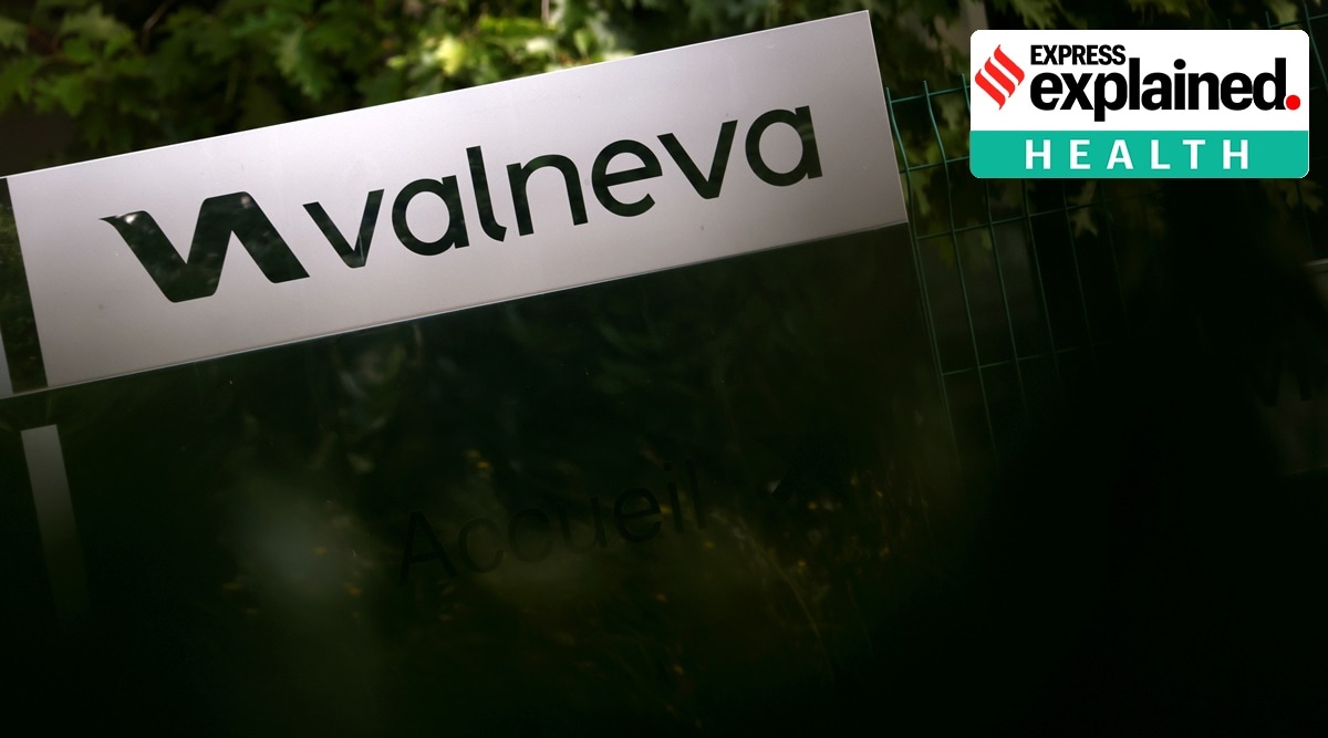 The logo of Valneva SE is pictured at the company's headquarters in Saint-Herblain, near Nantes, France, September 13, 2021. (Reuters)
