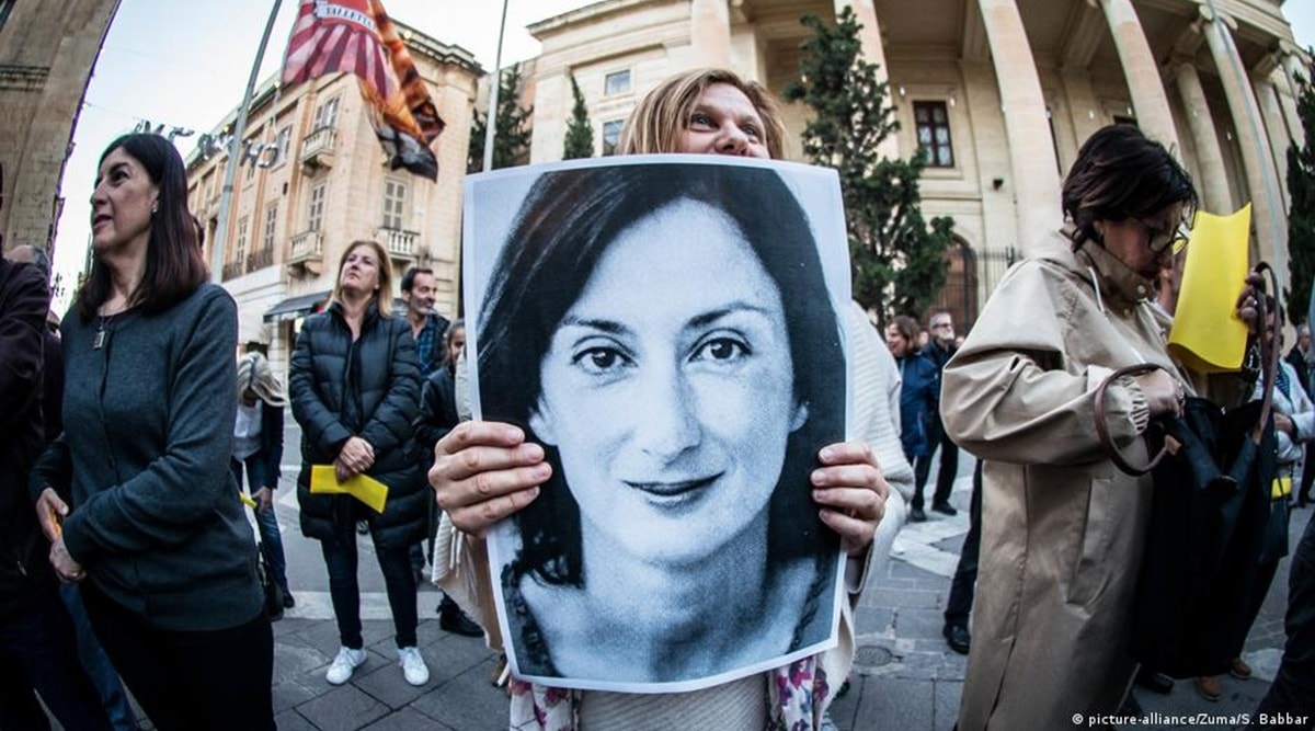 Daphne Caruana Galizia was murdered after investigating corruption, money laundering and patronage in Malta (Deutsche Welle)