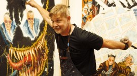 Stan Lee, Stan Lee marvel, Stan Lee artworks blockchain auction, Pop artist Rob Prior,