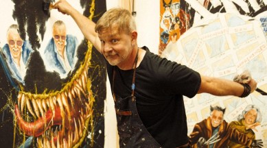 Stan Lee, Stan Lee marvel, Stan Lee artworks blockchain auction, Pop artist Rob Prior,