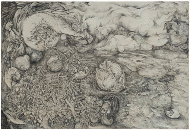 dreamscapes, art exhibition, meghna patpatia, julia romano, indianexpress.com, new art exhibition, dystopia, realism art, tao art gallery exhibition, indianexpress