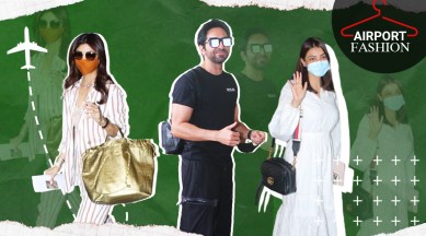 airport fashion, shilpa shetty, kajal aggarwal