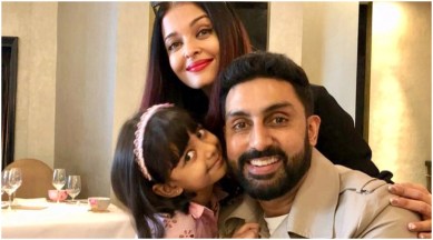 abhishek bachchan, aishwarya rai and aaradhya