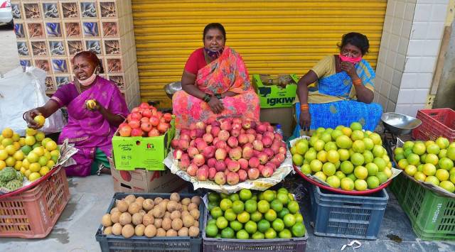 Roadside vendors selling fruits (PTI Photo/File)