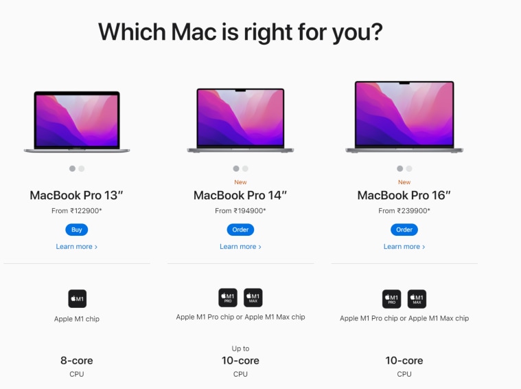 Apple, MacBook Pro 2021, guía de compra de Apple Mac, cómo comprar una Apple Mac, Mac Apple, Apple MacBook, MacBook Air, MacBook Pro 13, las mejores MacBooks en India