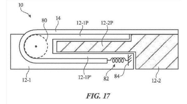 Patente de Apple, pantalla enrollable de Apple, pantalla rodante de Apple, Apple,