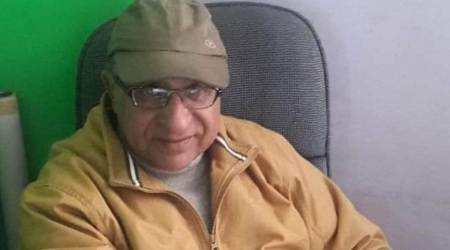 Bindroo was killed outside his Srinagar shop. (Express Photo)