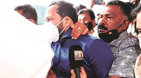 Bineesh Kodiyeri in Bengaluru. (PTI/File)