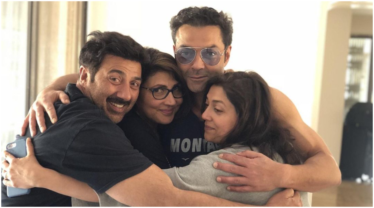 Bobby deol- sunny deol- and sisters