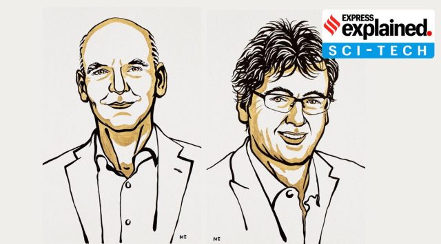 2021 Laureates Benjamin List (left) and David Macmillan. (Nobel Prize website)