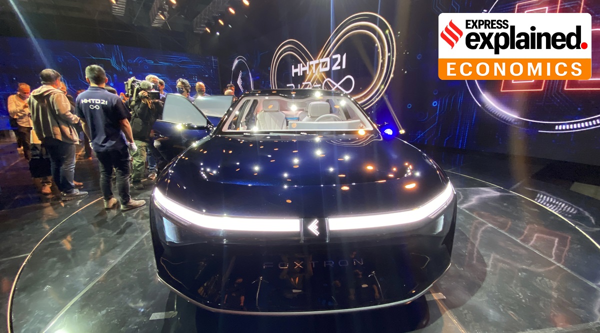 Foxconn, Foxconn electric vehicles plan, Foxconn electric vehicles, Foxconn EV cars, electric vehicles, Indian Express