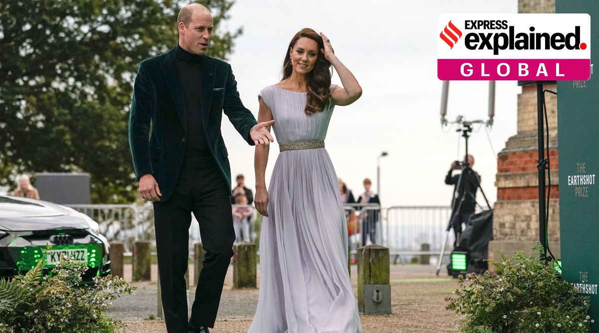 Prince William and Kate, the Duchess of Cambridge, attend the Earthshot Prize Awards Ceremony at Alexandra Palace in London on Sunday. (Photo: AP)