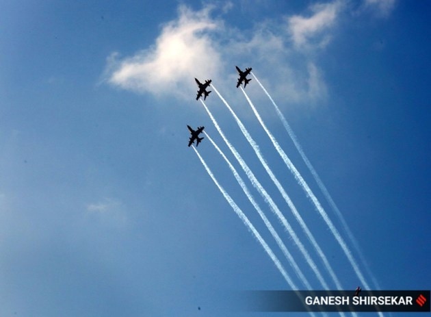Suryakiran Aerobatic Team, worli, gateway of india, Pune, Goa, 1971 war, Pakistan, Bangladesh liberation, bangladesh liberation war, Swarnim jayanti, Indian air force, Swarnim Vijay Varsh, mumbai, indian express, indian express news