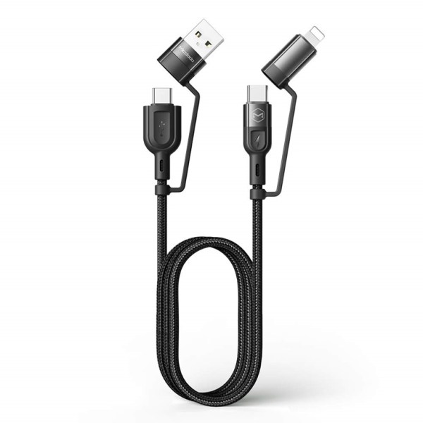 Lightweight and Portable USB Two-in-One Data Cable BANGBIG Happy Fox Story Round Two-in-One Data Cable 