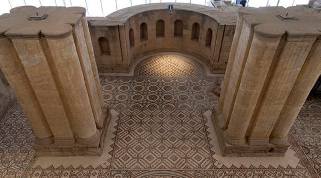 Islamic archaeological site of Hisham Palace, Israeli-occupied West Bank, largest ancient mosaics in the Middle East, indian express news