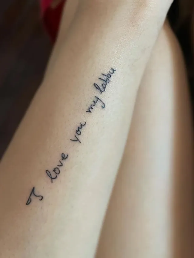 I love you be good The touching tale of a daughter who tattooed  mothers last note written hours before she died on her arm  Daily Mail  Online