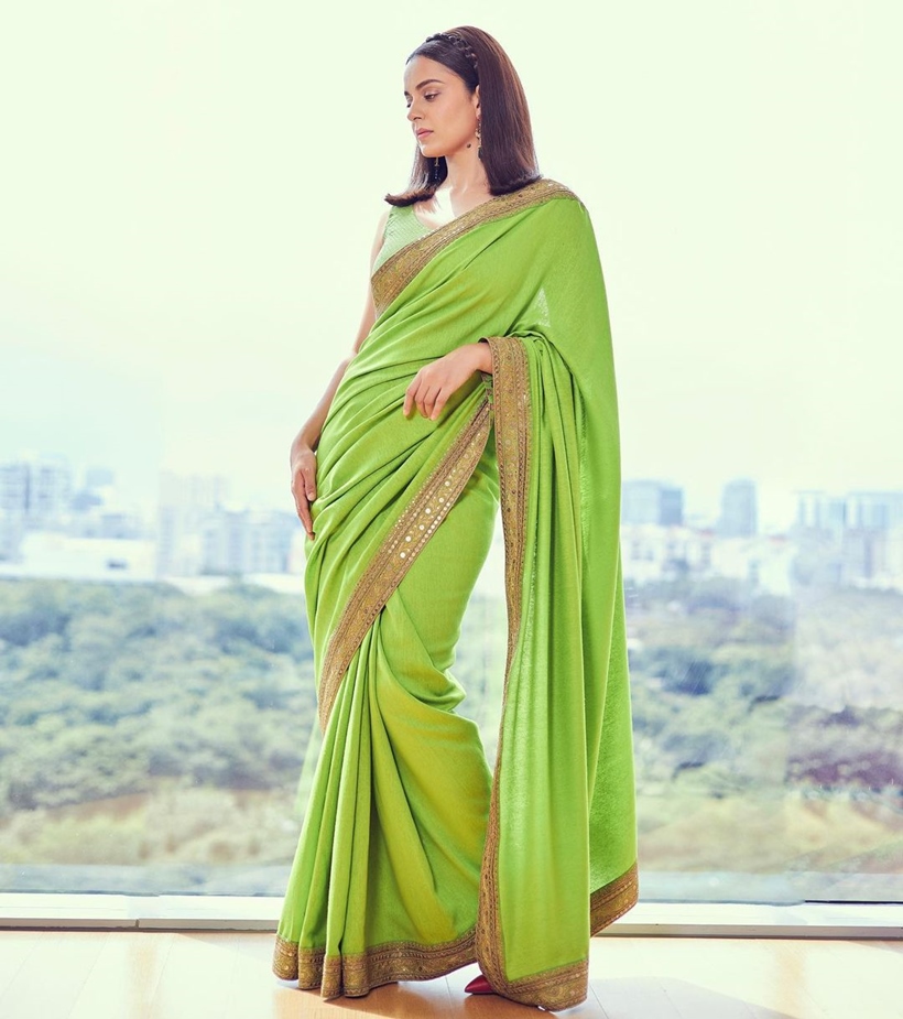 Shardiya Navratri 2023 Day 6: Dress In Green Colour Outfits By Taking  Fashion Inspiration From The Tinsel Town Hotties