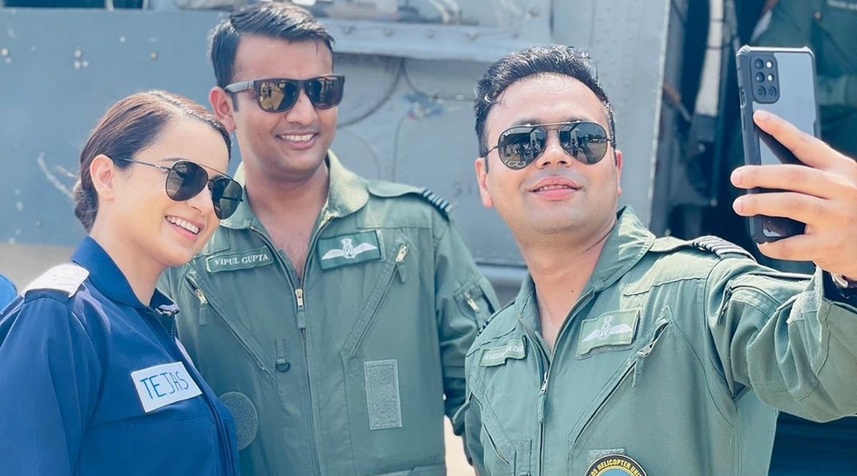 Tejas: Kangana Ranaut's IAF Pilot Look Wearing the Indian Air