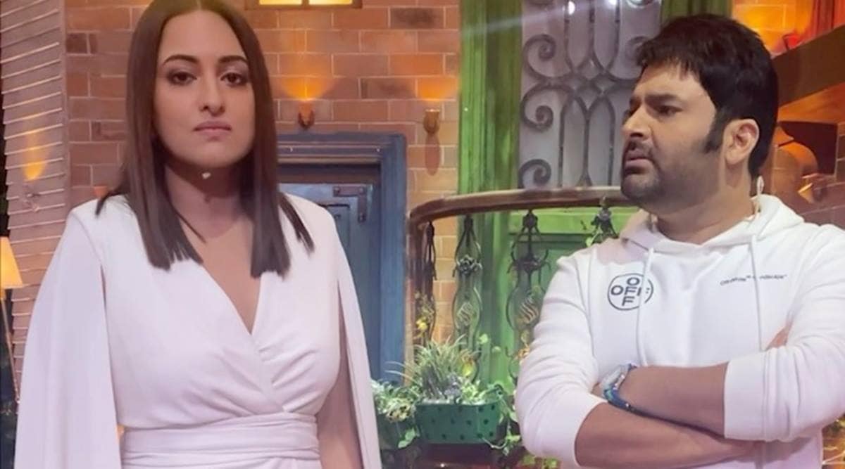 1200px x 667px - Kapil Sharma punched by Sonakshi Sinha as he takes a dig at Shatrughan Sinha  in hilarious video, watch | Television News - The Indian Express