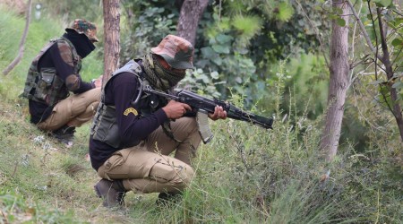 The operation to flush out the militants entered its 14th day on Sunday. (Photo: PTI)