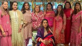 Mira Kapoor, Padmini Kolhapure, Shaza Morani, Krishika Lulla, Rima Jain, Anissa Malhotra attend Karwa Chauth pooja hosted by Sunita Kapoor