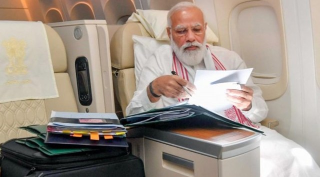 Modi, Narendra modi, Pakistan, Pakistan airspace, Italy, G20, G20 summit, India G20, Modi at G20, India news, Indian express, Indian express news, current affairs