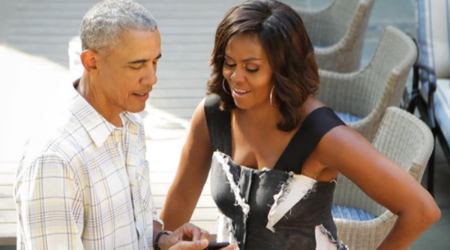 Barack Obama, Barack Obama and Michelle Obama, Michelle Obama, Barack Obama and Michelle Obama anniversary, couple goals, Barack Obama Michelle Obama marriage, indian express news