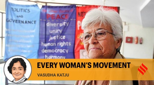 Kamla Bhasin passed away at the age of 75. (Express Archive)