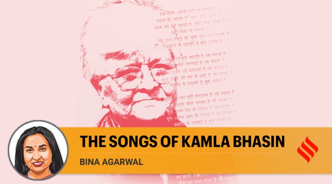 Since the 1980s, Kamla’s slogans have enlivened numerous banners in protest marches. (Illustration: C R Sasikumar)