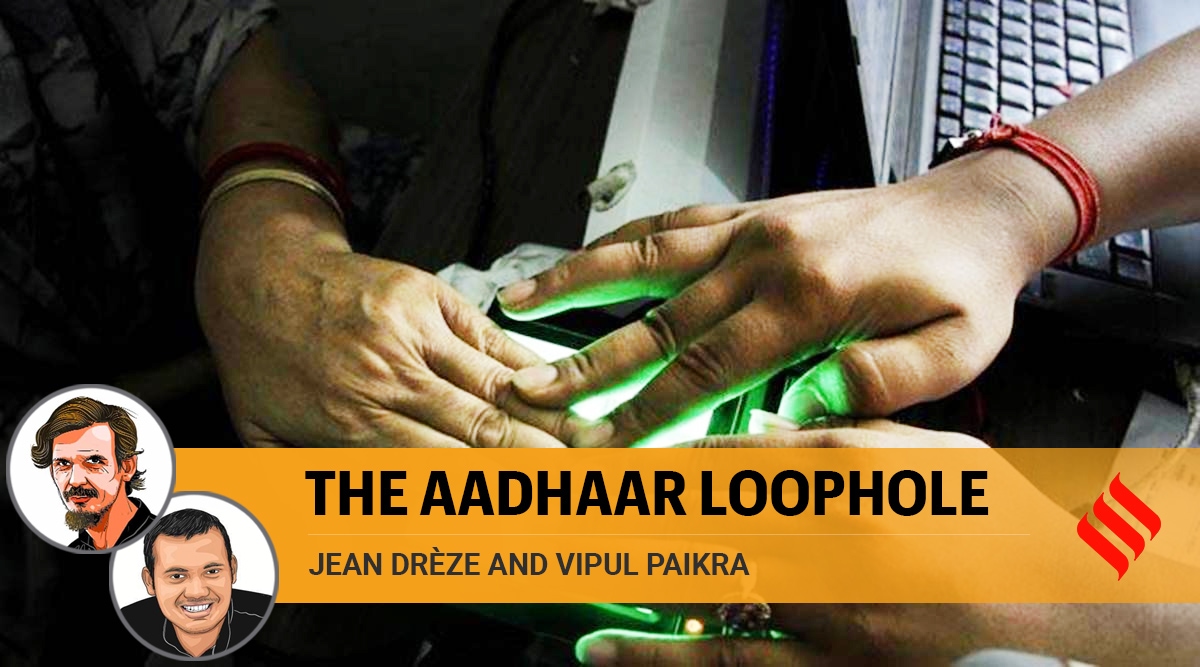 Jean Dreze Vipul Paikra Write How Loopholes In Aadhaar Enabled