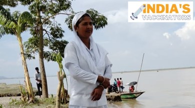 Assam, Assam news, Assam vaccination, India vaccination, India 100 crore vaccination, Indian Express