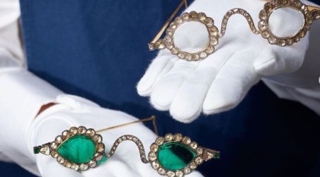 Bejeweled Mughal-era glasses, Bejeweled Mughal-era glasses auction, Bejeweled Mughal-era glasses Sothebys
