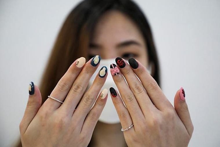 Squid Game, Squid Game manicures, Squid Game nail art, Squid Game nail art in Malaysian salon, indian express news