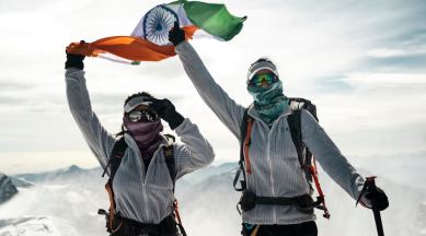 Everest Twins, Everest Twins Tashi and Nungshi Malik, Tashi and Nungshi Malik interview, Tashi and Nungshi Malik mountaineering, Mt Everest, climbing Mt Everest, mountaineering, Swiss Alps, Switzerland, female mountaineers in Indian, indian express news