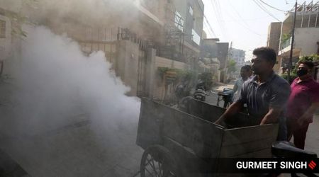 Regular fogging in the humid season should be done but this must not be on demand and for selective areas. (Express Photo by Gurmeet Singh)