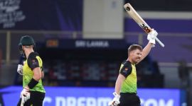 David Warner, AUS vs SL