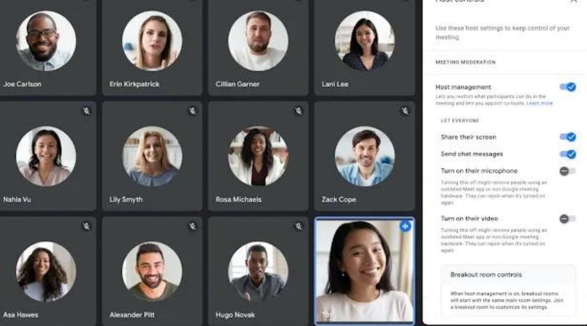 Google Meet will allow hosts to disable participants' mics and cameras |  Technology News - The Indian Express
